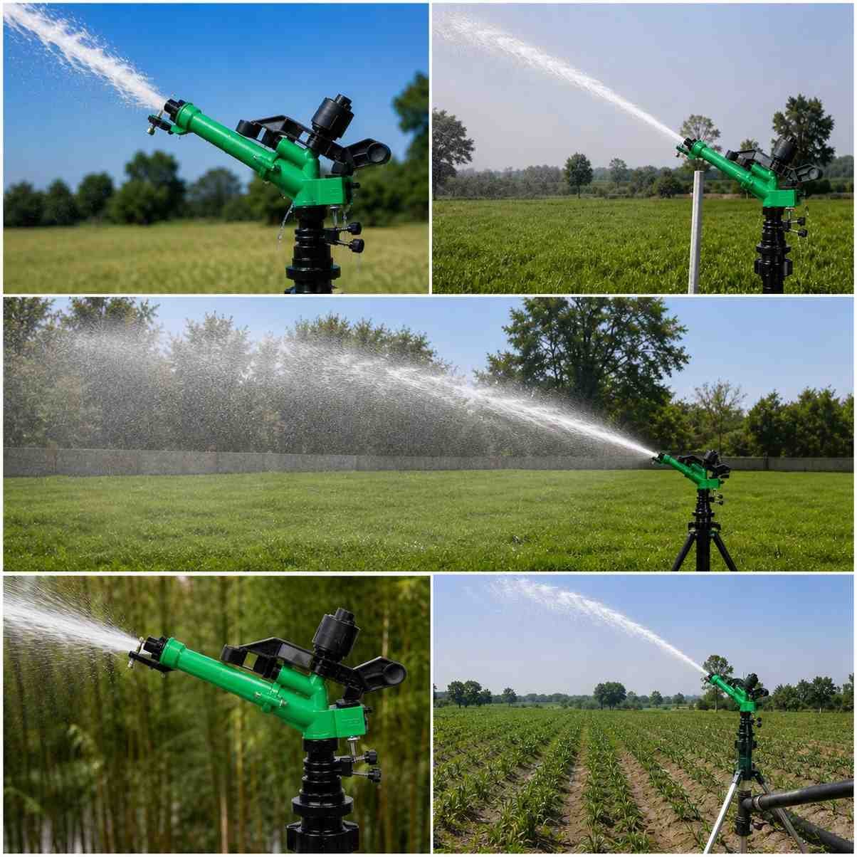 Premium Plastic 1.5 Inch PVC Rain Gun – 210 Ft Diameter Coverage | Heavy Duty Agriculture Irrigation Sprinkler thumbnail